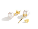 SOL 18K Freshwater Pearl Gold Earring